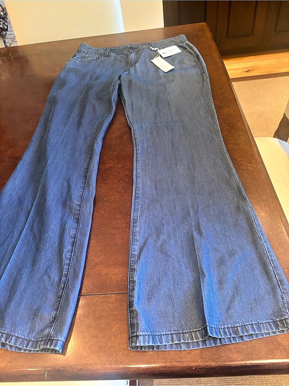 LEVEL 99 Janelle 5Pkt Boot Cut Tencel Jeans in Blue Waist 29 NWT